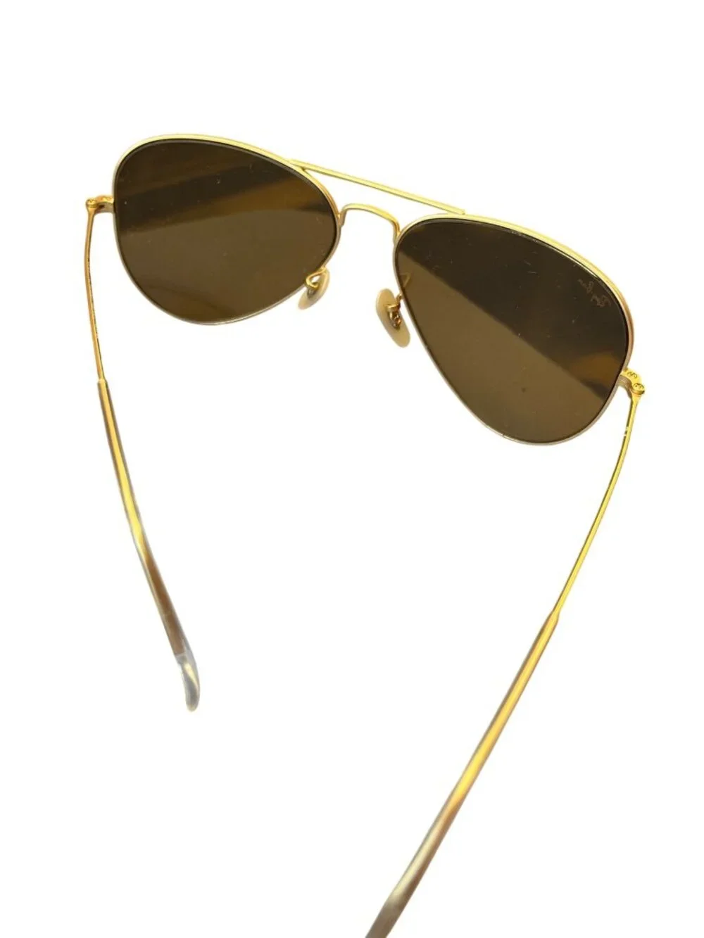 Ray Ban B&L Vintage gold green G15 USA Aviator glasses SKU 10-616
